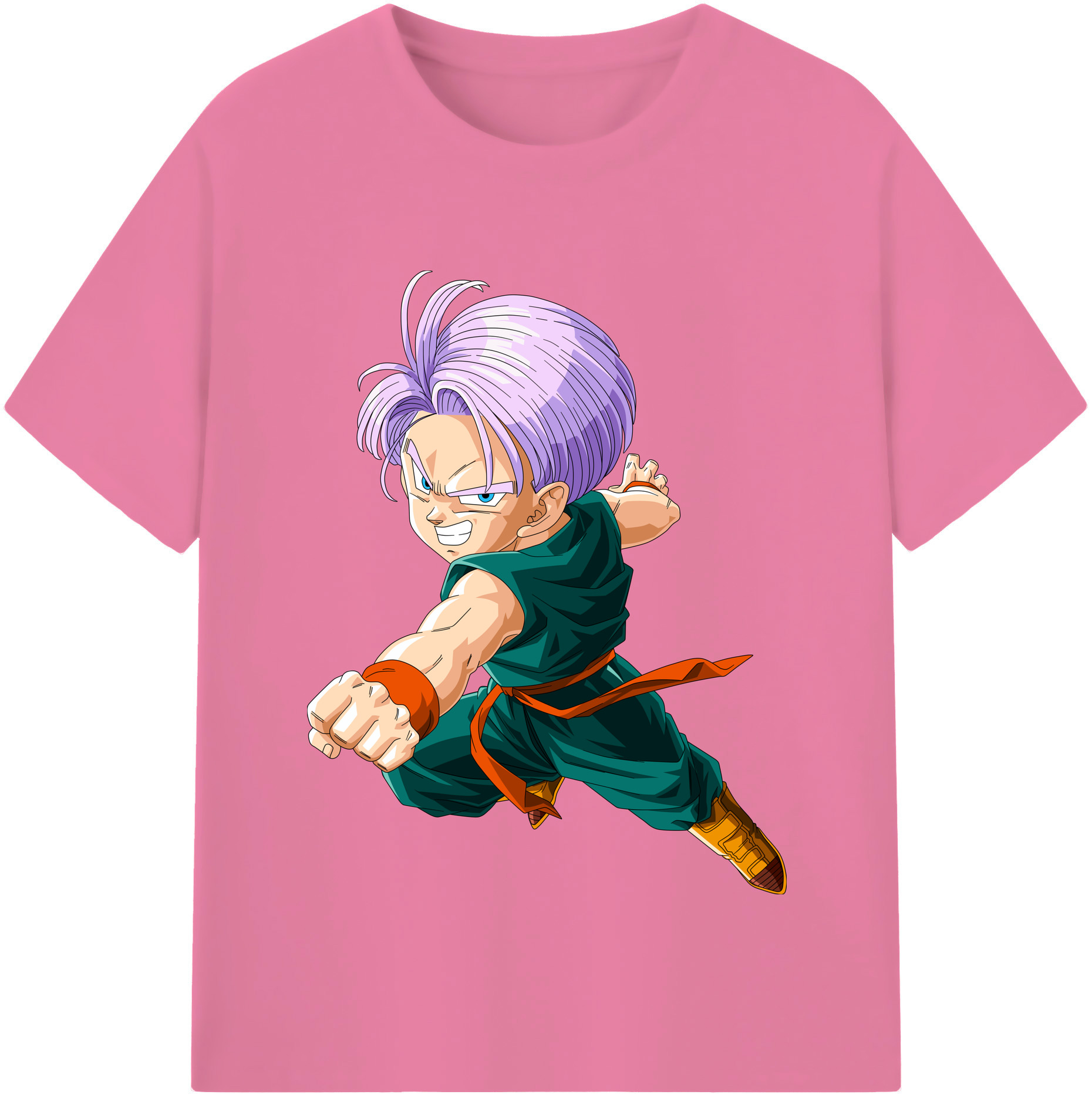 （画像用） ドラゴンボール トランクス（Torankusu）DRAGON BALL Trunks 綿100％半袖Tシャツ（フロントプリント）
